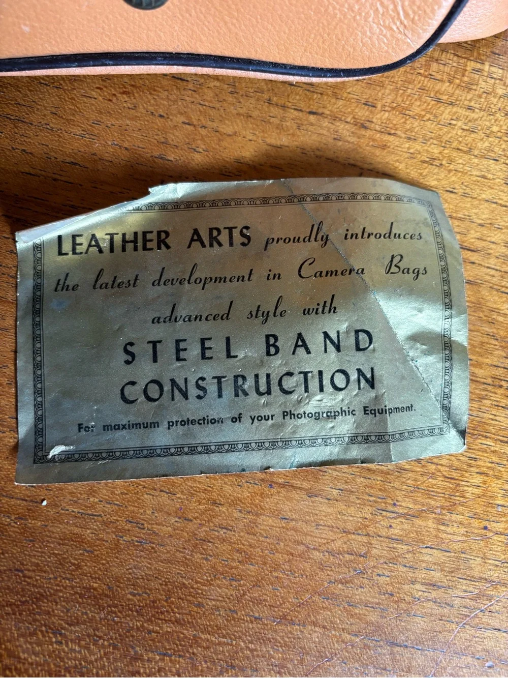 1950s camera case crossbody travel bag with original paperwork paper ephemera